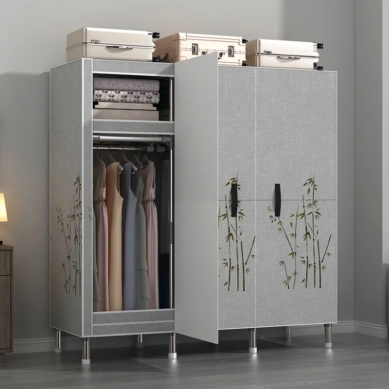 Large Capacity Wardrobe Closet Steel Pipe Wardrobe Organizer  Bedroom Furniture Clothes Storage Wardrobe Household Closet