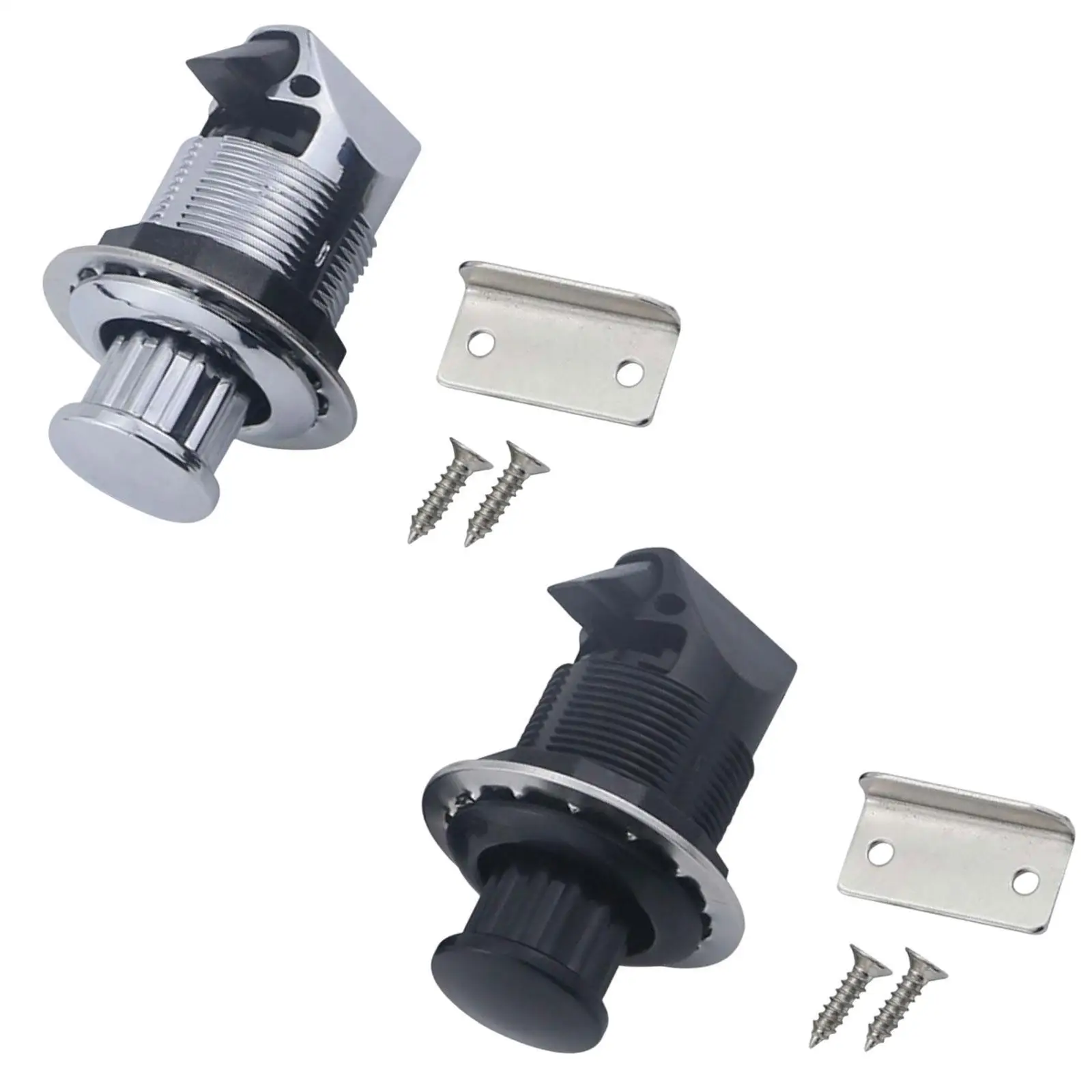 

RV Pops Out Turn to Open Knob Latch Push, Keyless Button Lock, Easy to Install,