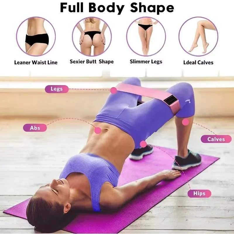 Elastic Bands Fitness Resistance Bands Yoga Pilates Hip Circle Expander Bands Gym Training Home Workout Equipment