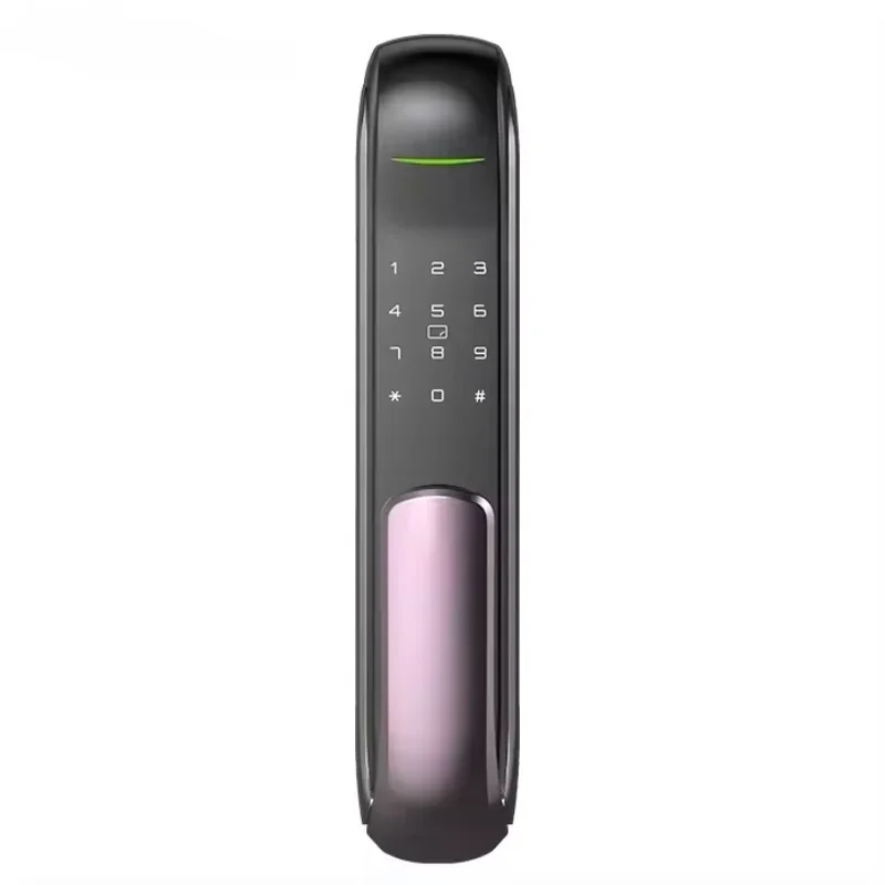 A3 Tuya Smart Home Fingerprint Biometric Digital Keypad Door Lock Battery Operated With App Control US Plug