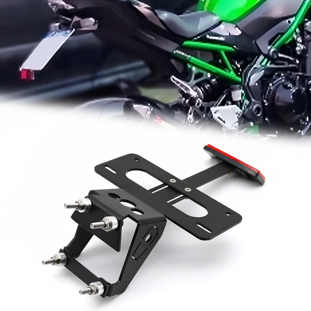 

Fit For Kawasaki Ninja Z7 Hybrid 2024 Motorcycle Rear Tail Tidy License Number Plate Frame Holder Bracket Fender Eliminator kit