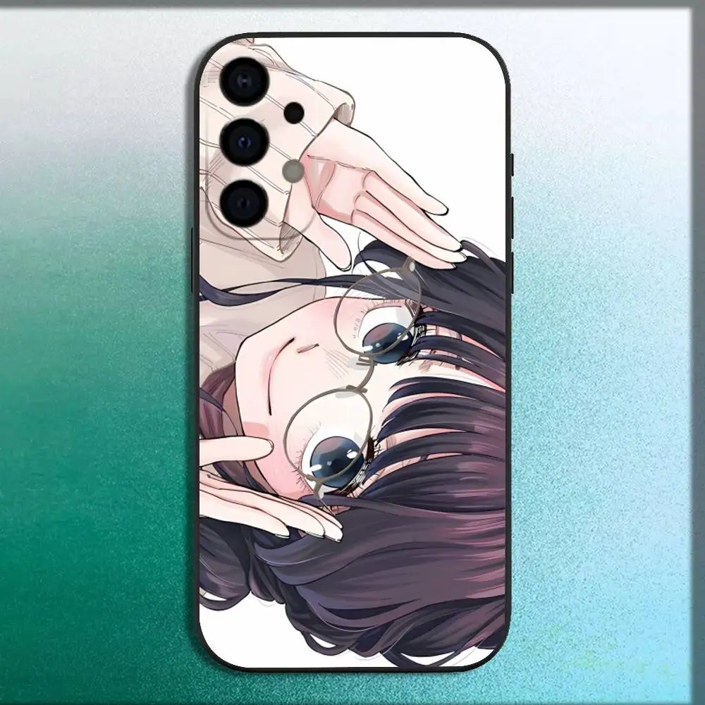 K-Kaouruko Waguri Handyhülle für Samsung Galaxy A73,72,71,A52,51,40,41,A22,A32,31,A13,12,Note20 Soft Black Shell