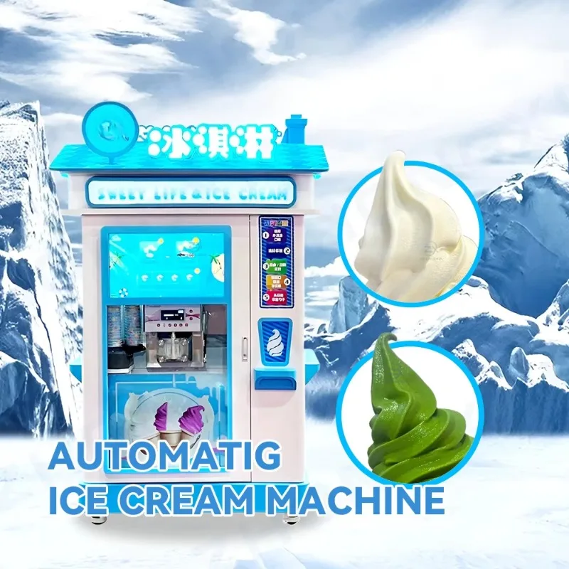 الخدمة الذاتية أفضل بيع بالجملة آلة بيع الآيس كريم شاشة الإعلان التي تعمل باللمس