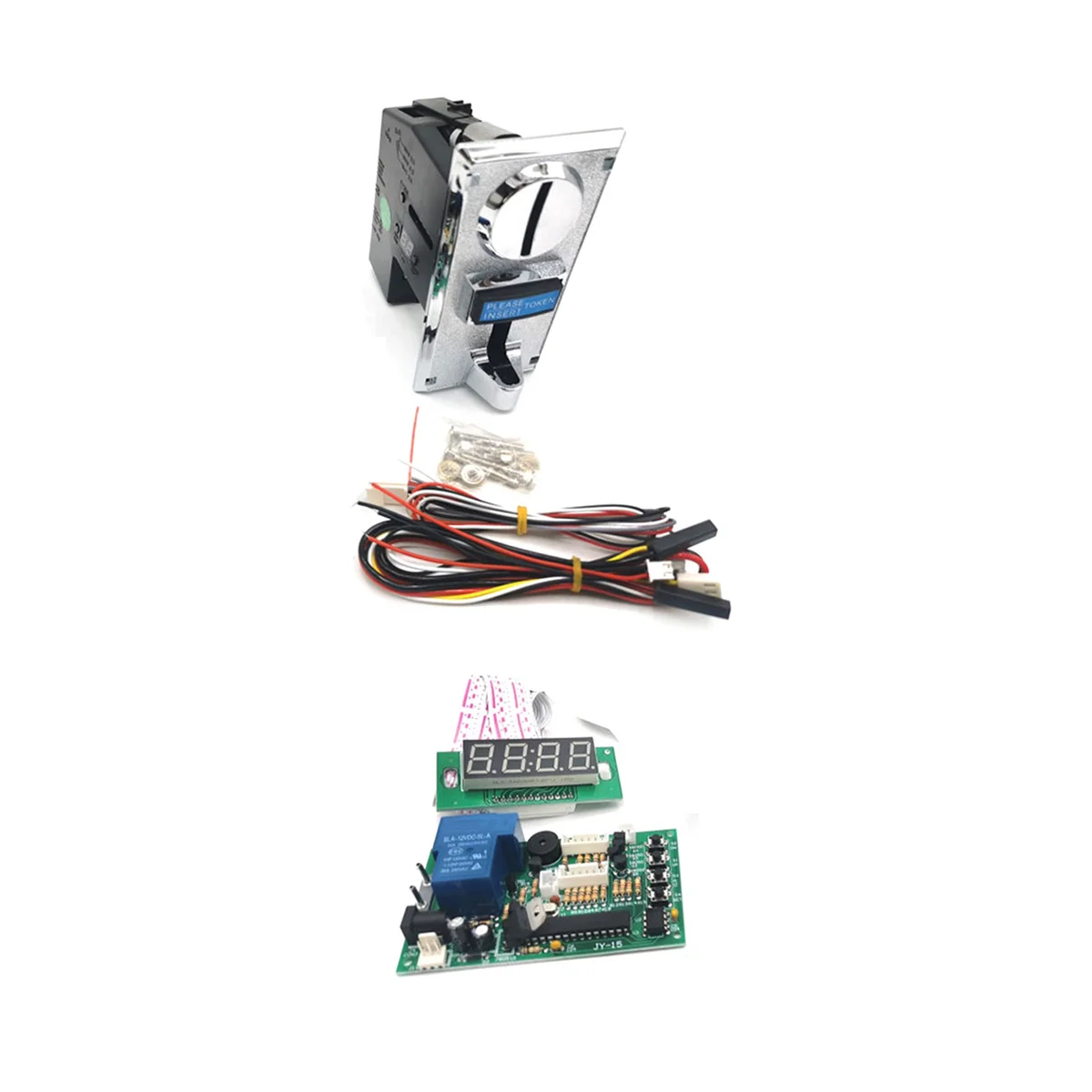 Multi- Coin Acceptor 15B Time Control Board Massage Chair Washing Machine Time Control Box Accessories