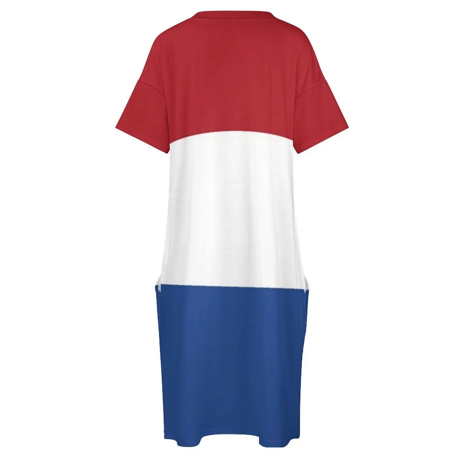 La bandera de Países Bajos-Camiseta holandesa vestido suelto con bolsillos ropa de mujer verano 2025 novedades vestido de fiesta nocturna