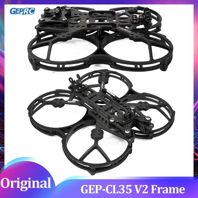 

GEPRC GEP-CL35 V2 Комплекты рамок Подходит для дрона CineLog35 V2 Рама из углеродного волокна DIY RC FPV Квадрокоптер Аксессуары для дронов Запчасти