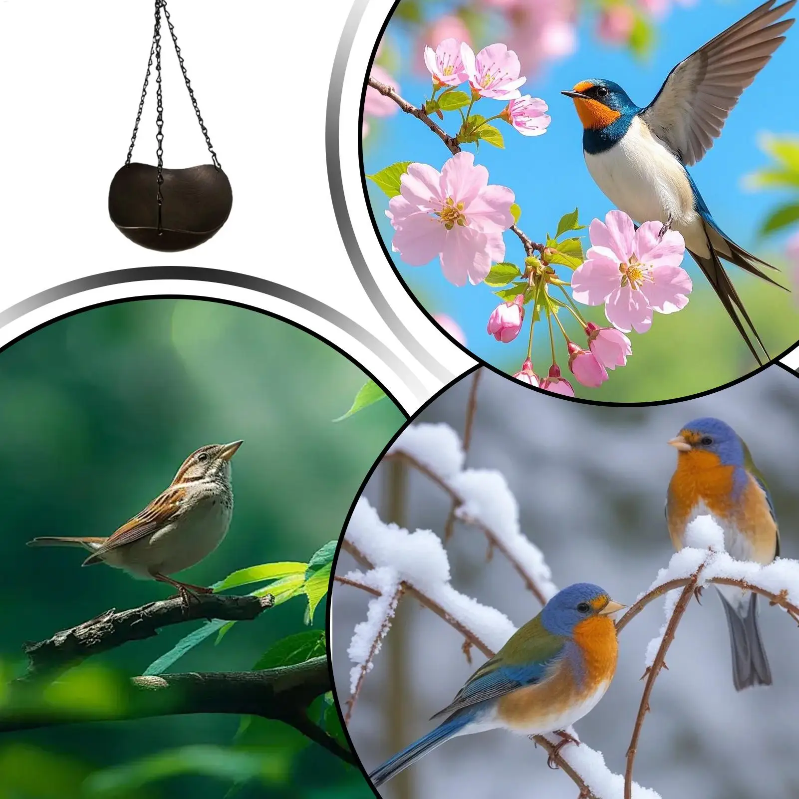 

Bird Bath For Outside Vintage Weather-Resistant Decorative Bird Water Bowl Bath Plate For Garden Balcony Courtyard Backyard Lawn
