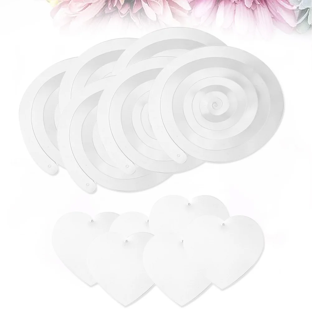 

RORPOIR 6pcs Heart Dangler Decorations Swirl Hanging Streamers for Wedding Party Holiday Window Red Spiral Love Ceiling Banner