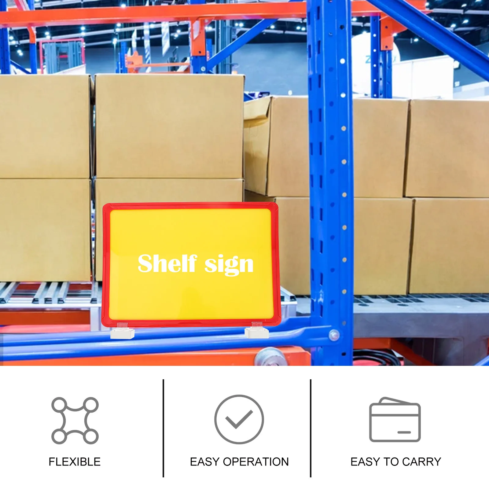 

1Pcs Magnetic Warehouse Classification Sign Strong Durable Magnet Label Guide Indicator Magnet Warehouse Signboard