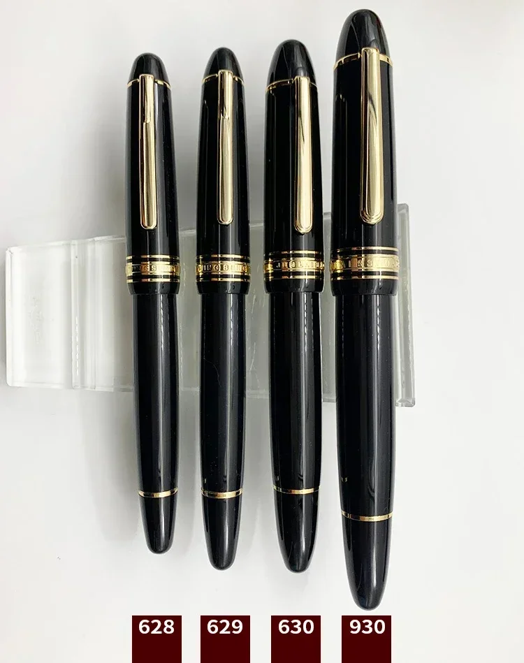 

WingSung/JUNLAI Large 930 Resin Piston Fountain Pen N0.9 Iraurita F/M/B Nib Gold/Silver Clip Business Student Writing Gift Pens