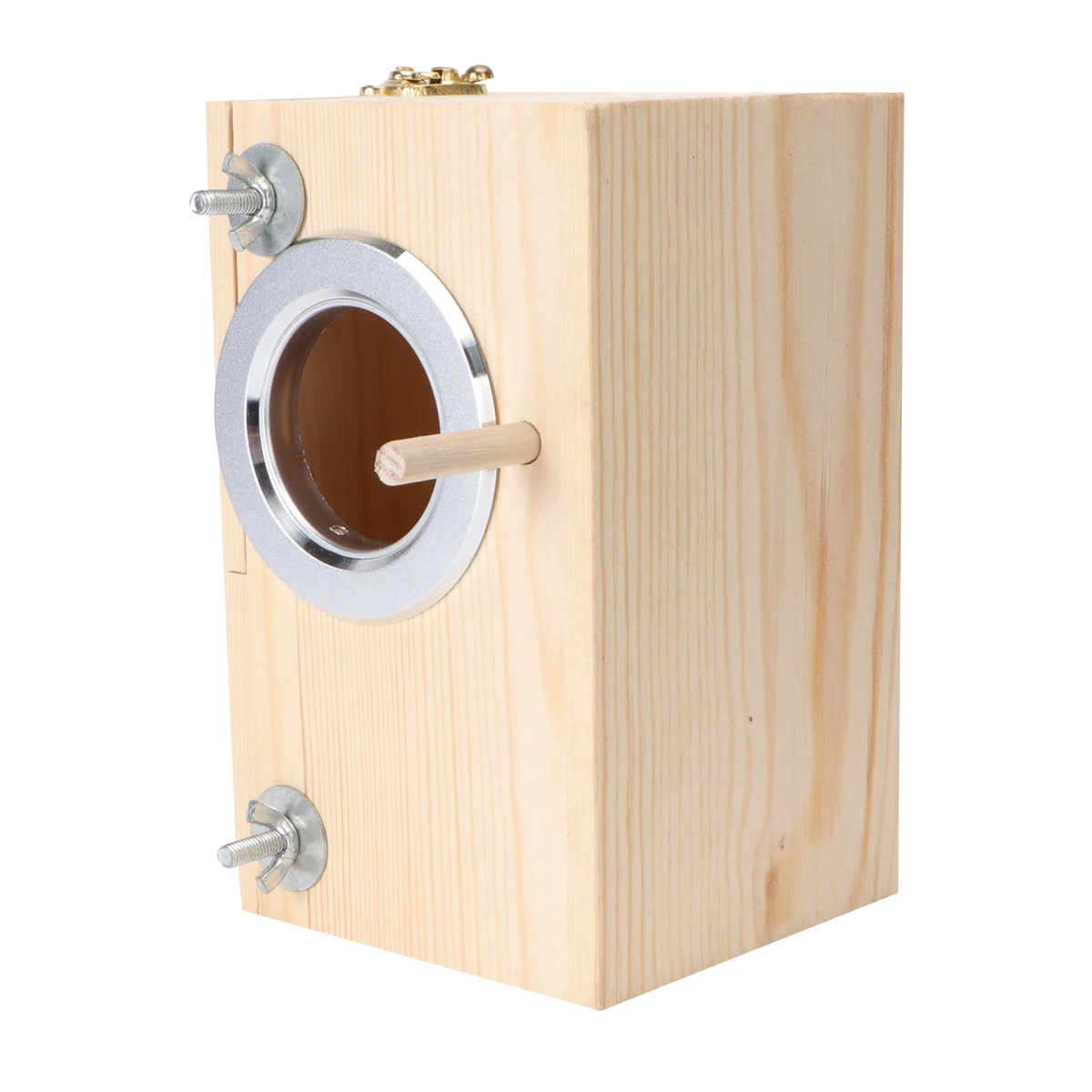 

Wooden Bird House Parrot Breeding Box High Quality Pine Eco Friendly Paint Free Cage Installation Garden Decoration
