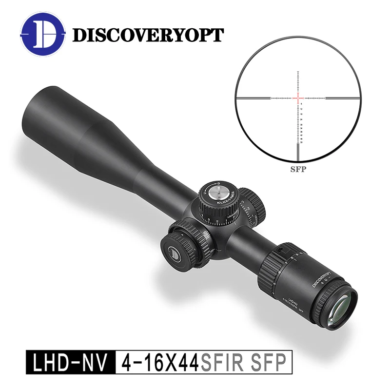 Discovery LHD-NV 4-16X44SFIR Hunting Riflescope Shockproof Side Focus HD Illuminated Scope Optical Sight For Airsoft