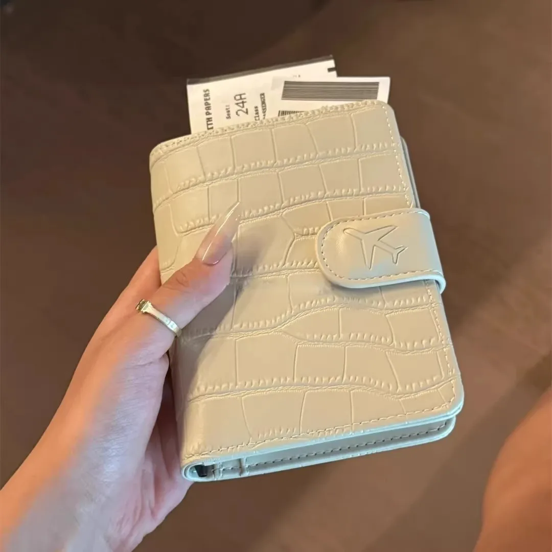 PU Leather Passport Cover for Men & Women Organizer - Protective Card Holder ID Document Covers Fashion Travel Passport Case - view 4