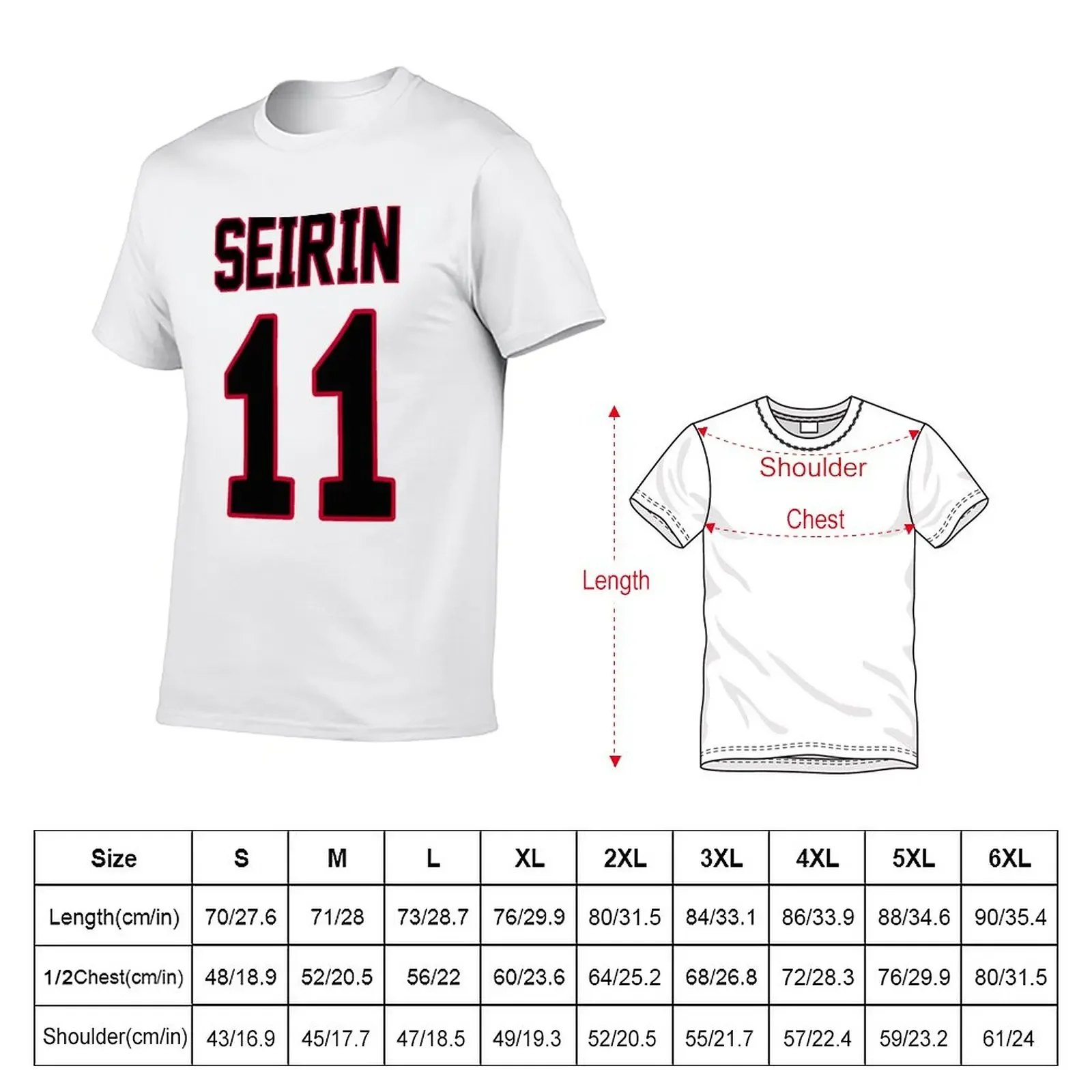 Kuroko no Basuke: SEIRIN 11 T-Shirt anime graphic t shirts t shirt man mens champion t shirts