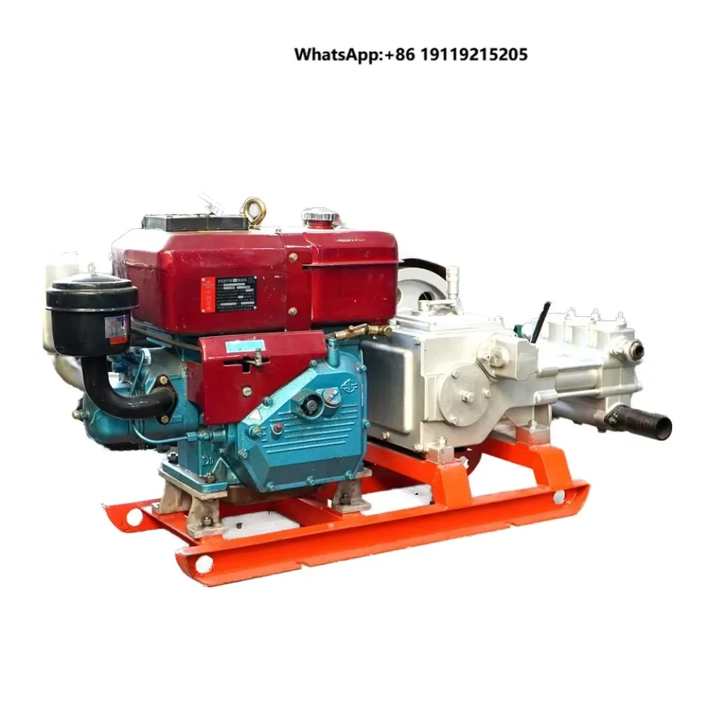 SPT BW160 Triplex Single-Acting Reciprocating Piston Mud Pump with Engine 1 Year Warranty for Water Well Drilling Rig