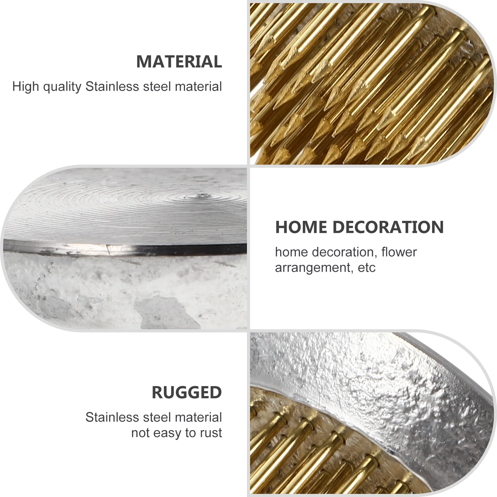 

Durable Flower Arrangement Tool Floral Fixation Base Dense Needle Design Artificial Flower Holders Pin Holders For Diy Floral