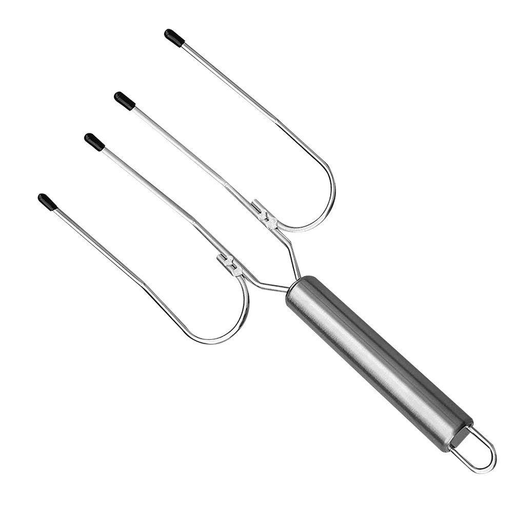 

Stainless Steel Turkey Big Bbq Fashion Barbecue Chicken Fork Smooth Handle Heavy Duty Meat Fork Barbeque Tools