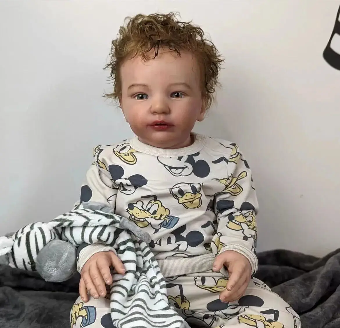 30" Vito Already Finished Reborn Baby Doll Hand-Rooted Hair Realistic Toddler Boy Toy