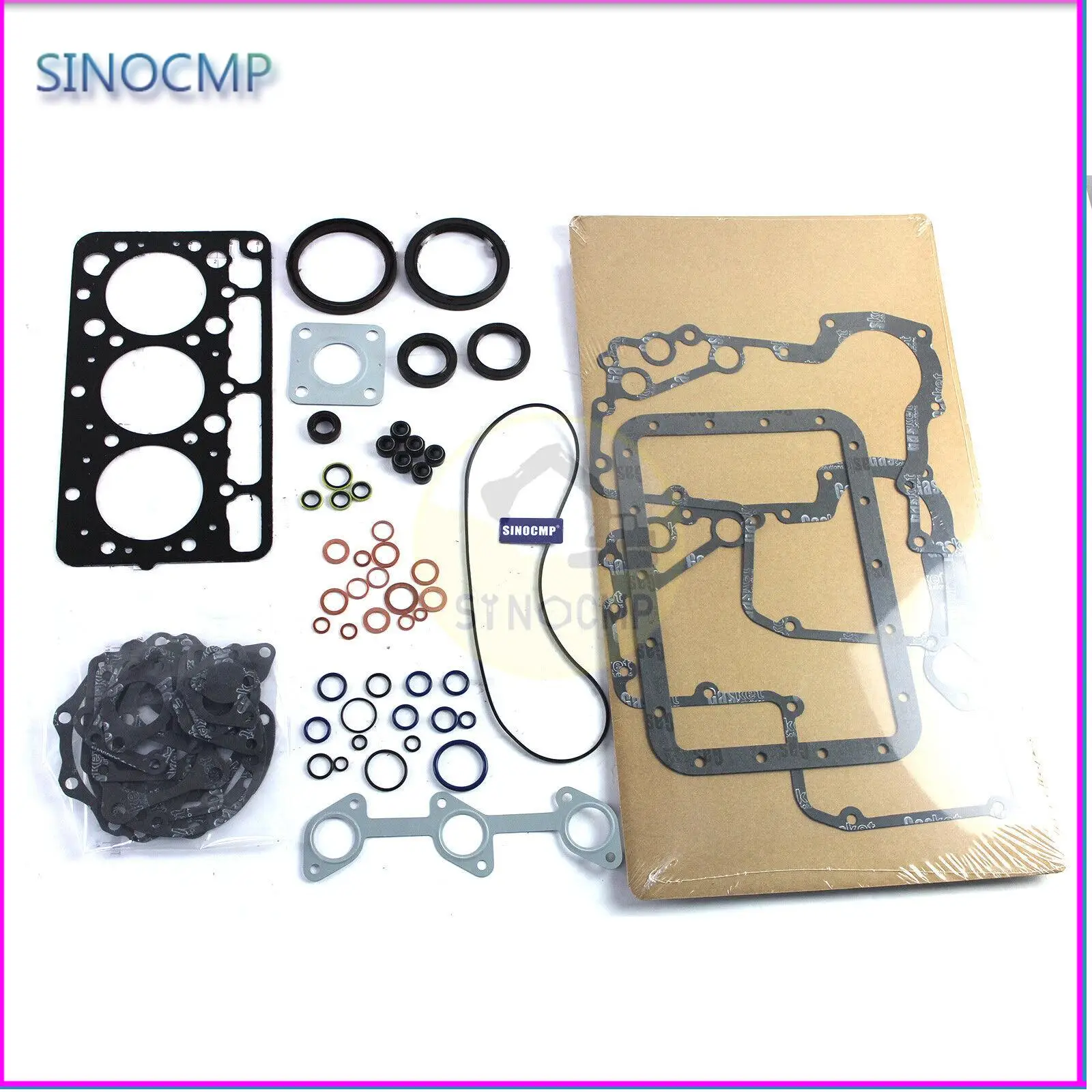 D850 D1100 per Kubota B6200D 6200E B6200HST-D B6200HST-E Set guarnizioni di revisione Parti di riparazione testata motore trattore