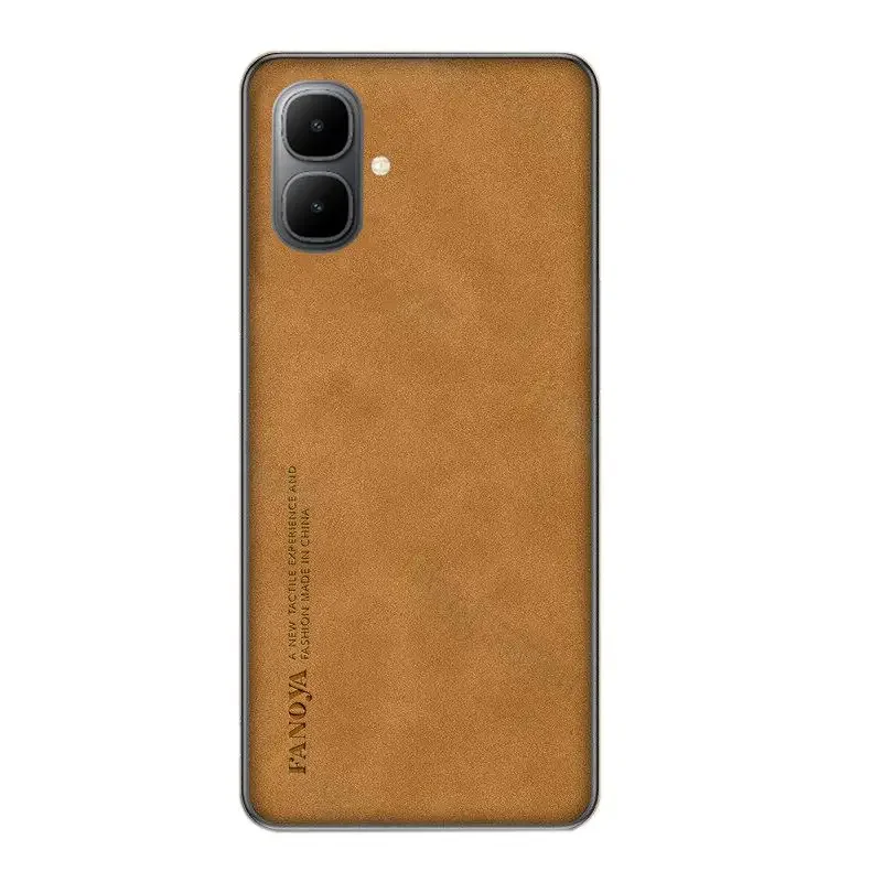 

For infinix Smart 10 Plus Case Lambskin Leather Soft TPU Frame Back Cover For infinix Smart 10 Plus Camera Shockproof Coque