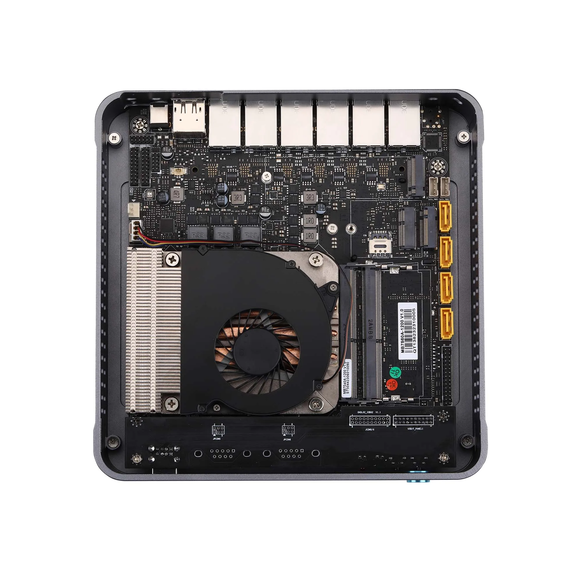 Qotom 6*2.5G I225-V Lan 12e 13e Generatie Els Meer-S/Raptor Lake-S Dp Pfense Firewall Router Miniserver