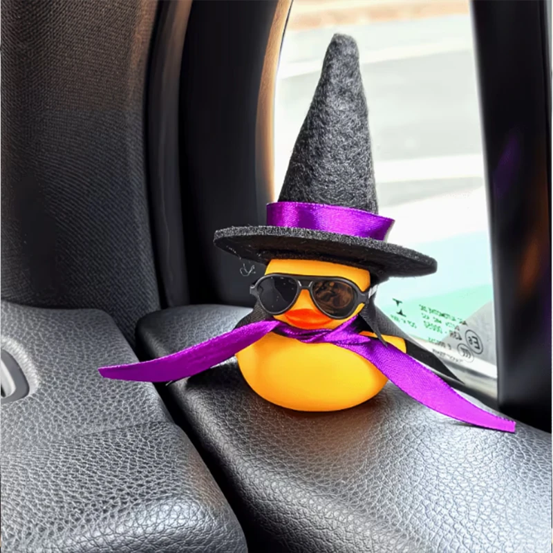 Car Duck Car Ornaments, Halloween Rubber Ducks Car Dashboard Decorations Duck Car Accessories