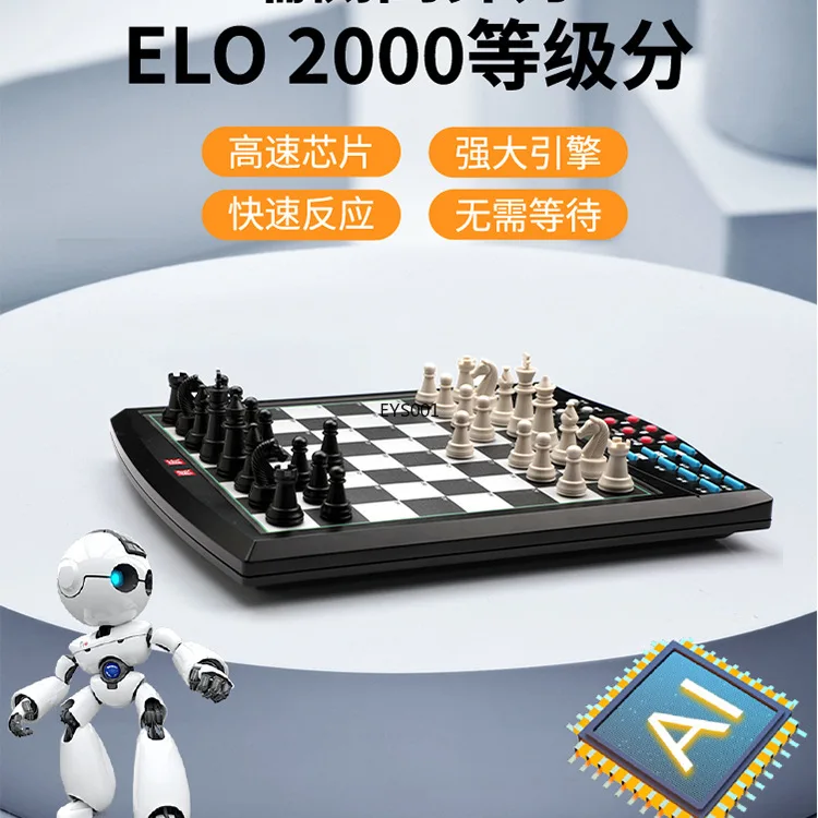 Intelligent Magnetic Chess Set Mini Portable Educational Robot Chessboard for Kids Students