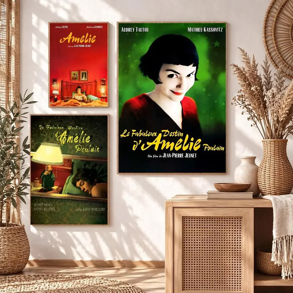 movie Le Fabuleux Destin d'Amélie Poulain Poster HD Printing Cozy Warm Style Home Decor Suitable for Living Room Bedroom Gift