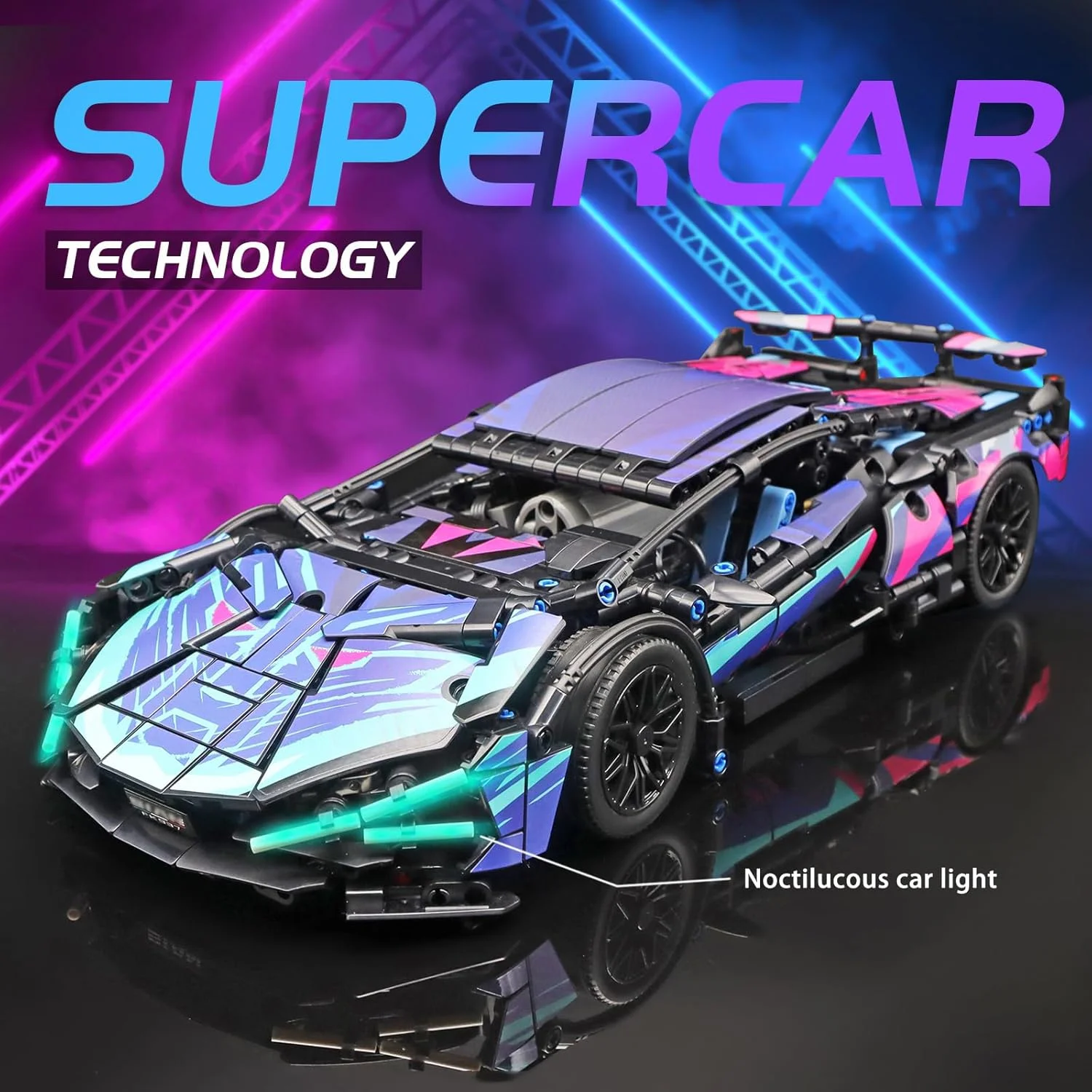 1186Pcs Remote Control Car Building Set 1:14 Technical Sports Racing Car Static and Optional Motors Kits Toy Gift For Adult Kids