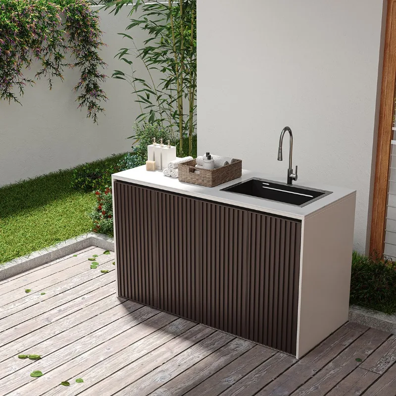 

Sink, outdoor sink, washing machine cabinet, integrated cabinet, operation table, all-aluminum alloy storage cabinet