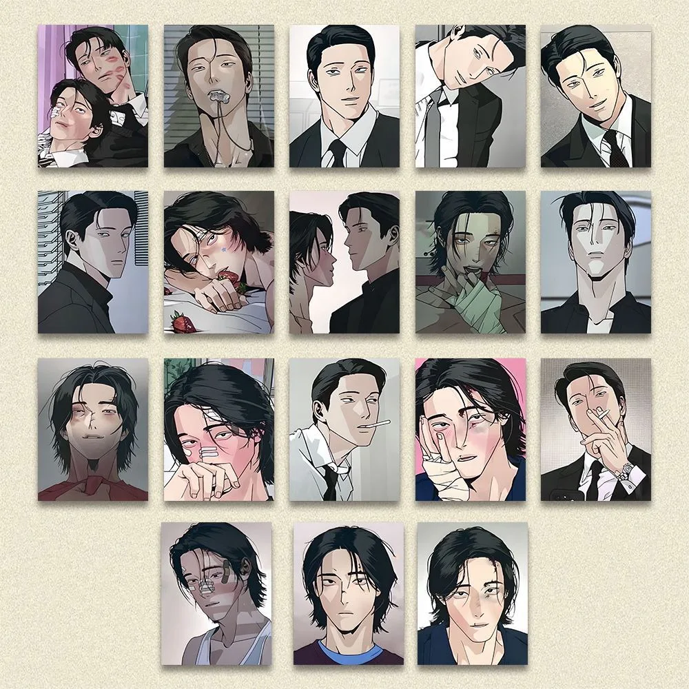Juego de tarjetas fotográficas coreanas Manhwa Peacemaker, 18 Uds., personajes de Manga de la paz, regalo coleccionable para seguidores de tarjetas LOMO