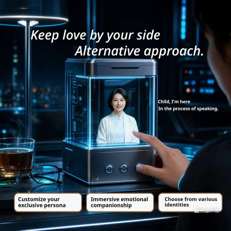 XIAOZHI Customizable 3D Bionic AI Hologram Robot Chamber Interactive Emotional Companion With Custom Character For Home Comfort
