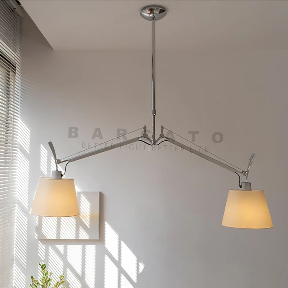 Modern Multi Heads LED Chandeliers Rotatable E27 Minimalist Hanging Lamp Living Dining Room Home Restaurant Decor Light Fixtures