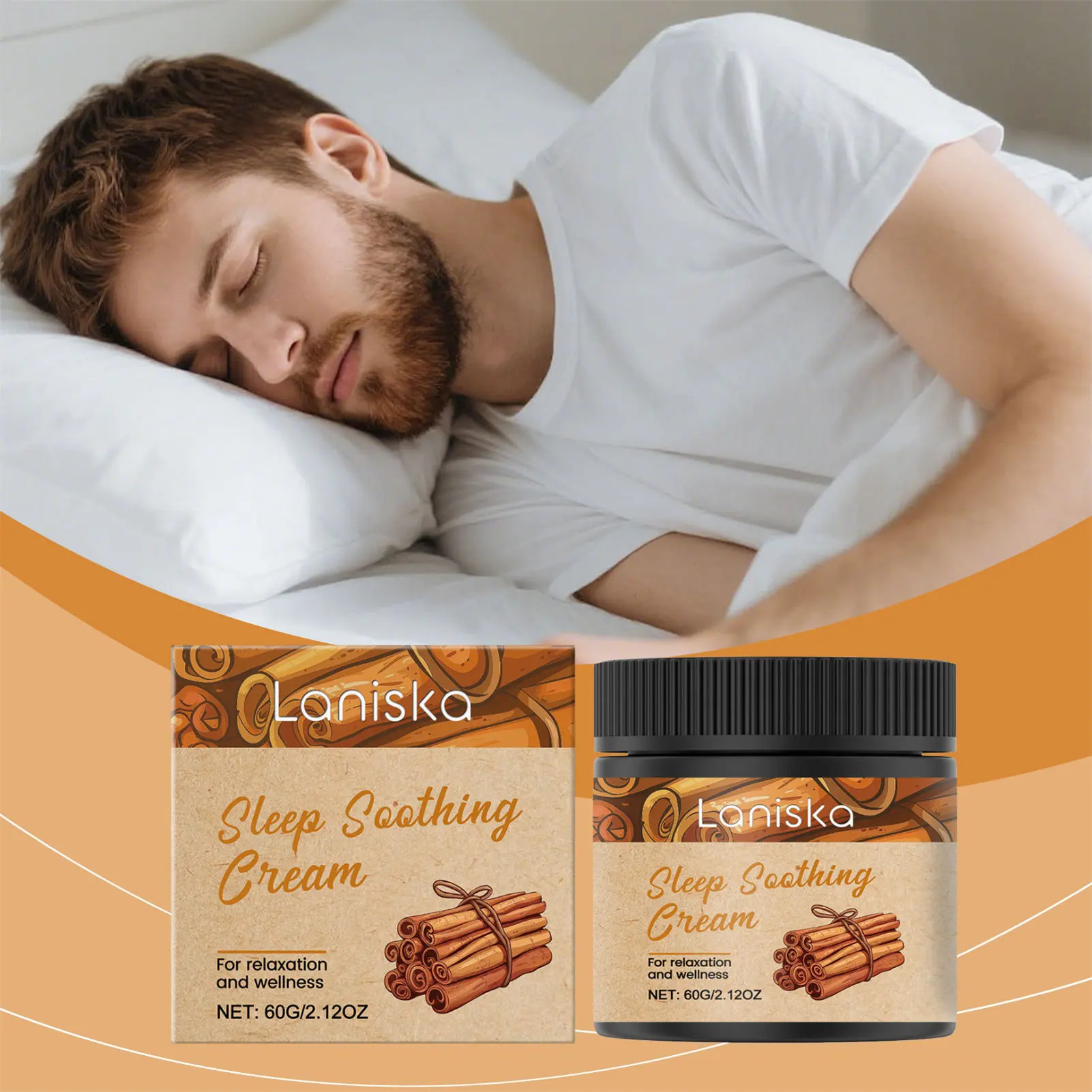 

60g Sleep Care Cream Moisturizing Night Repair Formula for Sensitive Skin Body Hydration for Hands Feet and Skin