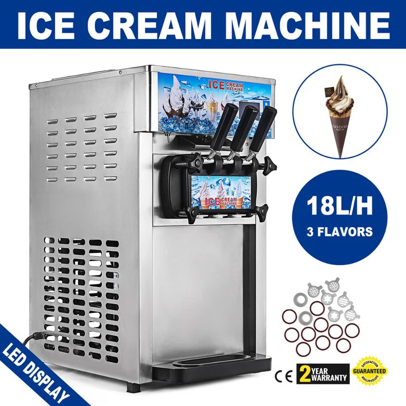 LJPJP Soft Ice Cream Machine Commercial Ice Cream Making Machine Soft Serve Ice Cream Machine