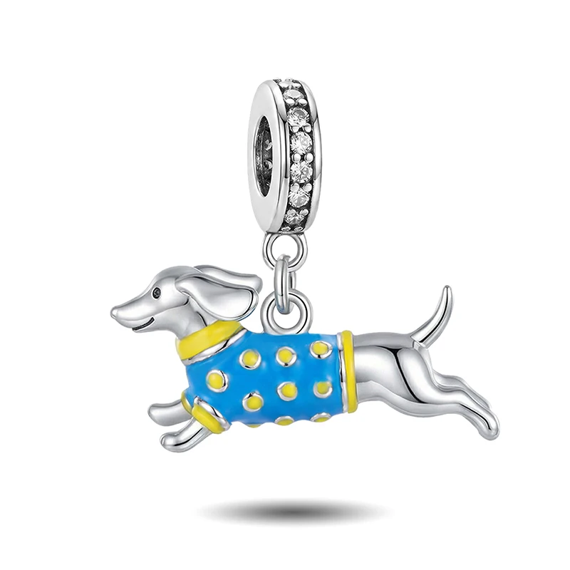 925 Sterling Silber Exquisite Niedliche Himmel-Land-Meer-Tier-Serie Charm-Anhänger für Armbänder DIY Hochwertiger Damenschmuck – Detail 32