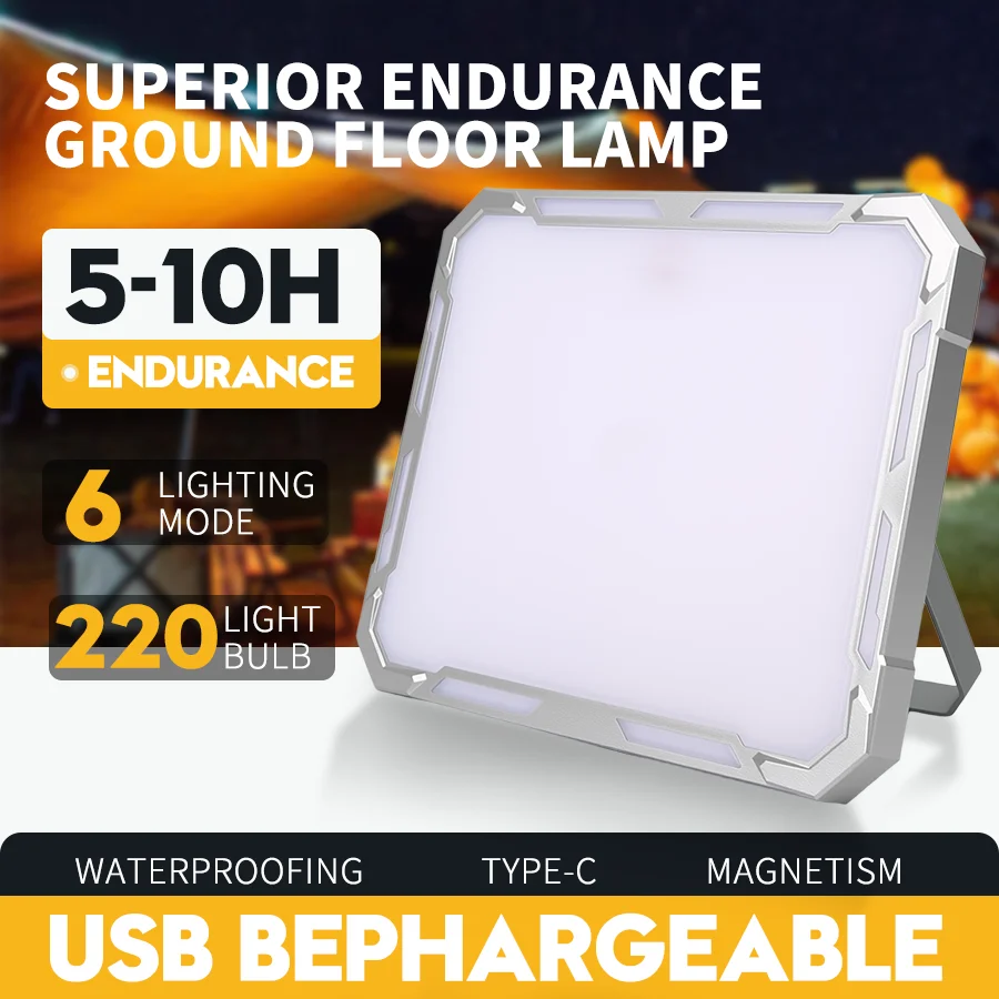 

20H Super Bright Rechargeable Work Light with Magnet 6Light Modes,Waterproof Lantern for Camping Fishing Outdoor Emergency