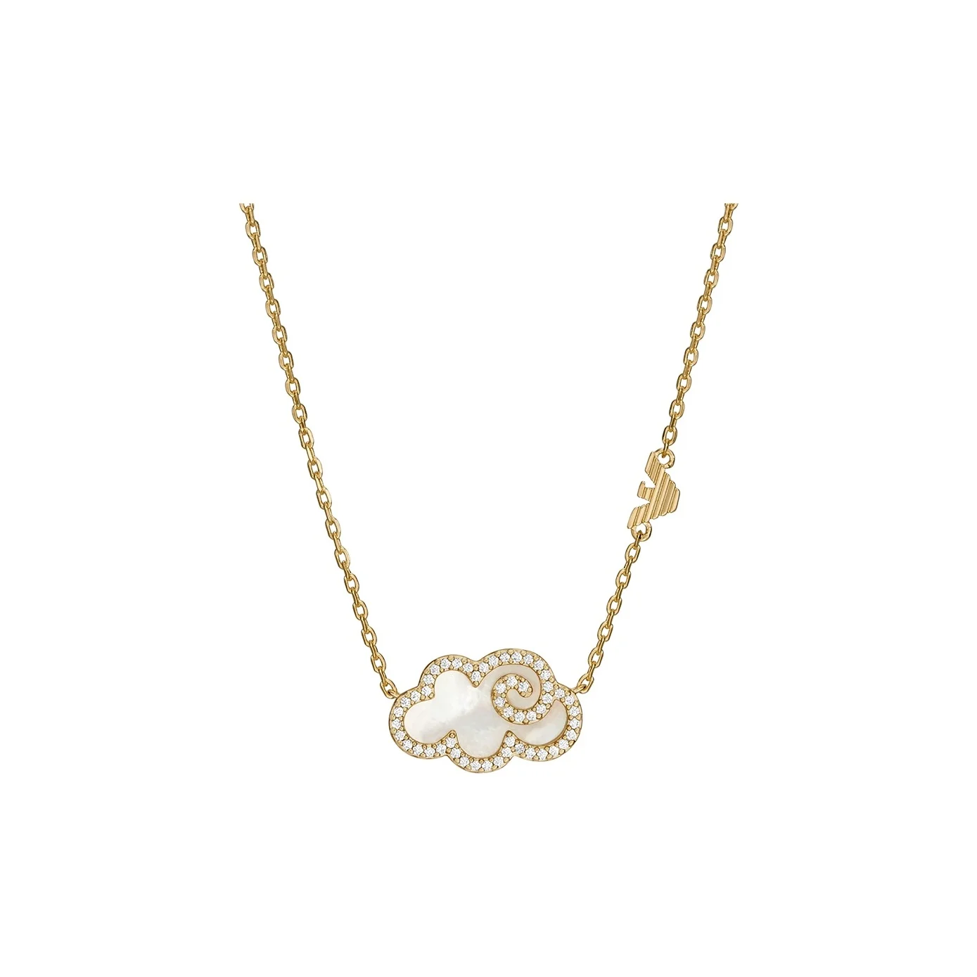 

EMPORIO ARMANI Gold Tone Brass Pendant Necklace EGS3060710
