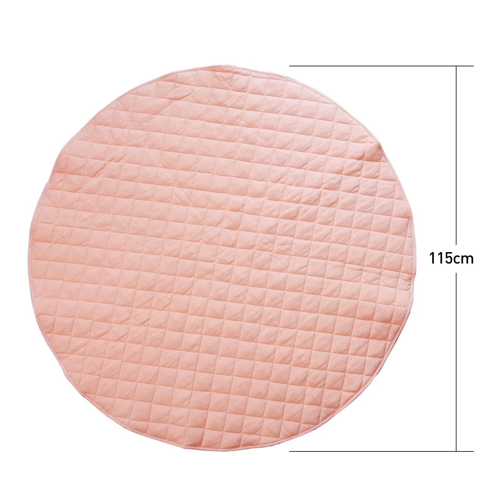 Couverture en coton à usages multiples pour enfants, couleur unie, diamant, latex, doux, rond, virus, simple, confortable