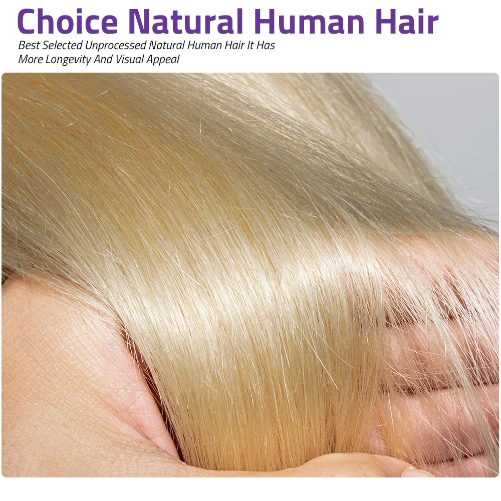 613 Knochengerade honigfarbene Echthaar-Perücke mit Spitzenverschluss, blond, 13 x 6 HD, transparente Spitzenfront-Perücken, 100 % brasilianisch, für Frauen