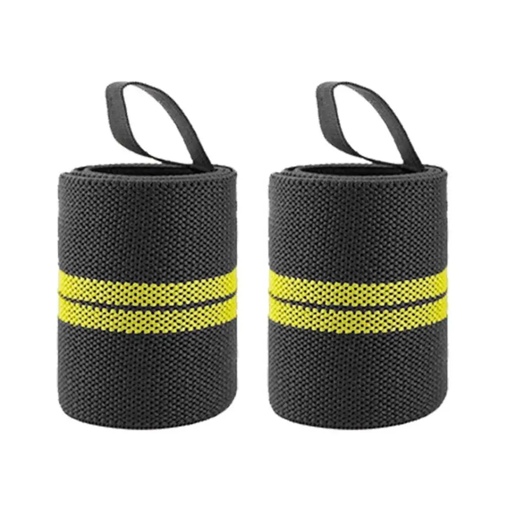 1 Pair Fitness Padded Wrist Thumb Brace Strap Weight Lifting Hand Wrap Support Weightlifting Gym Training Bar Wristband