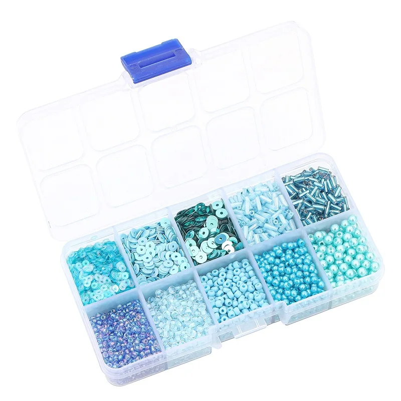 Czech Charm Crystal Glass Beads Sequin Box For Jewelry Making Kits DIY Handmade Bag Shoes Garments Embroidery Sewing Set