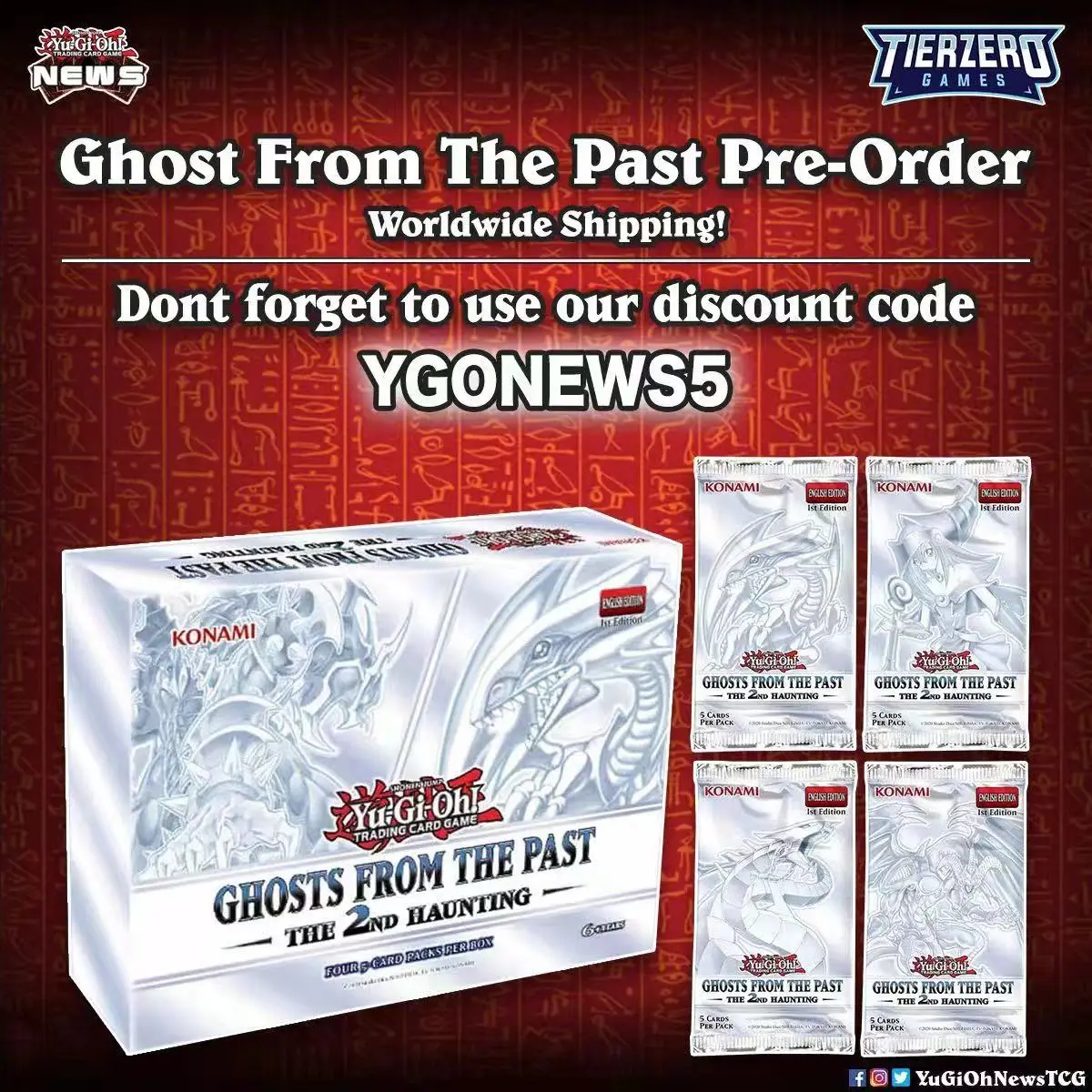 Оригинальная карточная игра YuGiOh, английская колода Duel Structure: GFTP GHR 2th, редкая коллекционная карта Flash Yu Gi Oh, доска для карт, новый подарок
