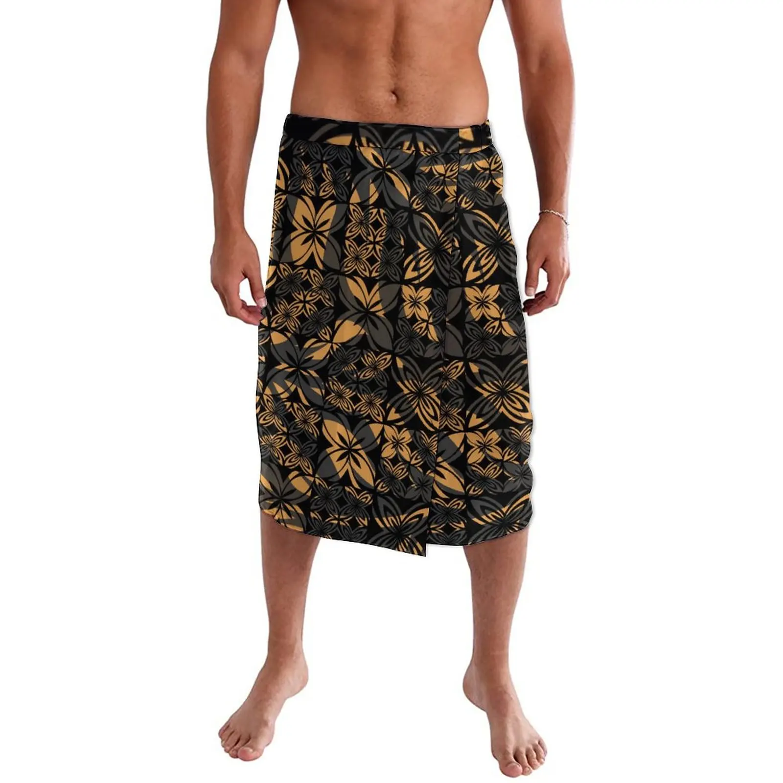 Polynesian Style Menswear Ie Faitaga Customized Samoa Prints Lavalava Hawaiian Island Clothing Sarong Sexy Mature Sulu