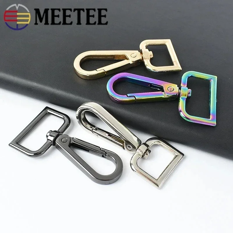 10/30Pc 16-50mm Metal Lobster Buckle Swivel Trigger Clip Clasp Carabiner Hook KeyRing Belt Buckles DIY Hardware Sewing Accessory