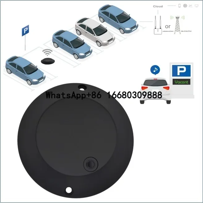 Ground-Mounting Ultrasonic Geomagnetic Vehicle Detection Sensors Parking Occupancy Sensor Parking Lot Sensor