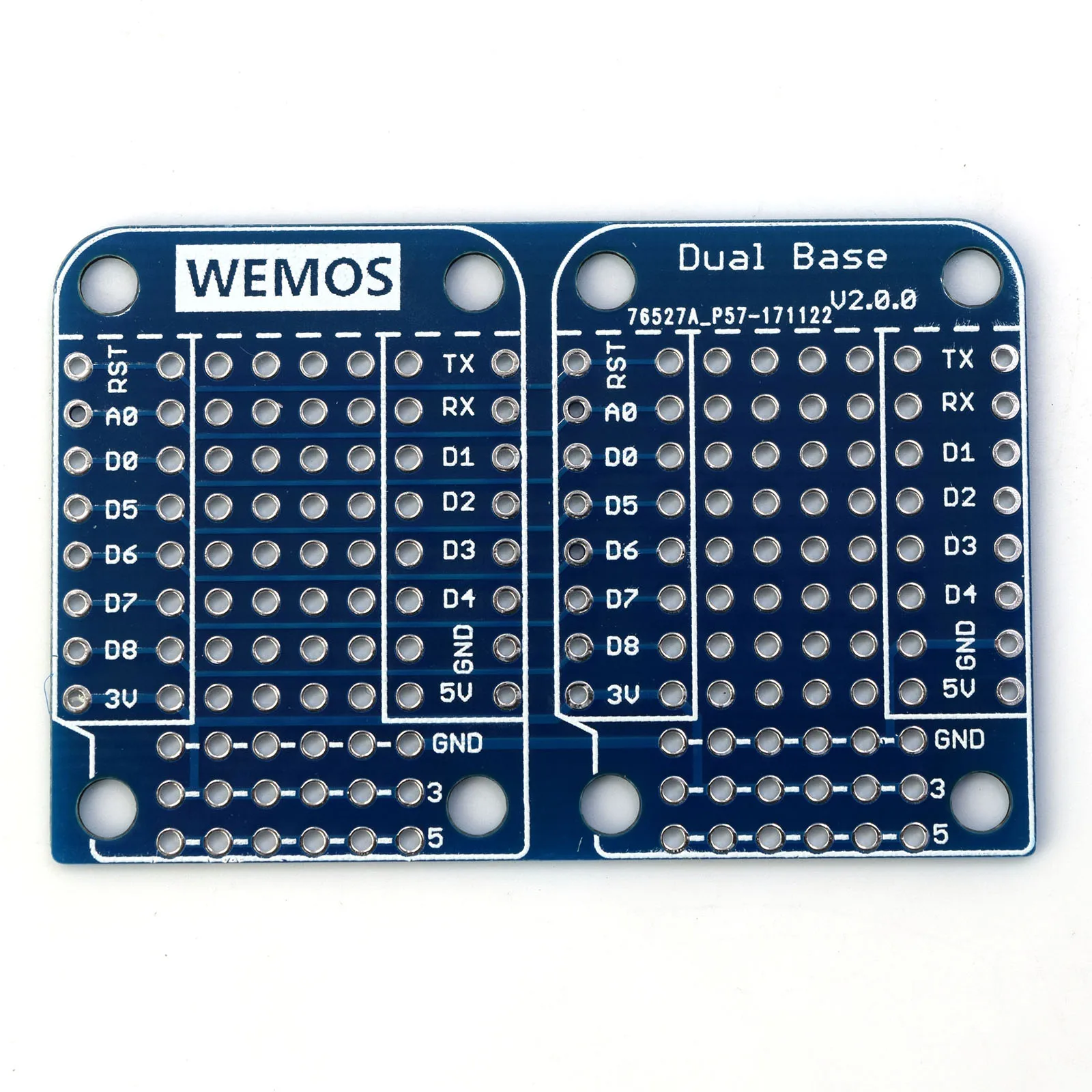 Dual Base V2.0.0 for LOLIN (WEMOS) D1 mini