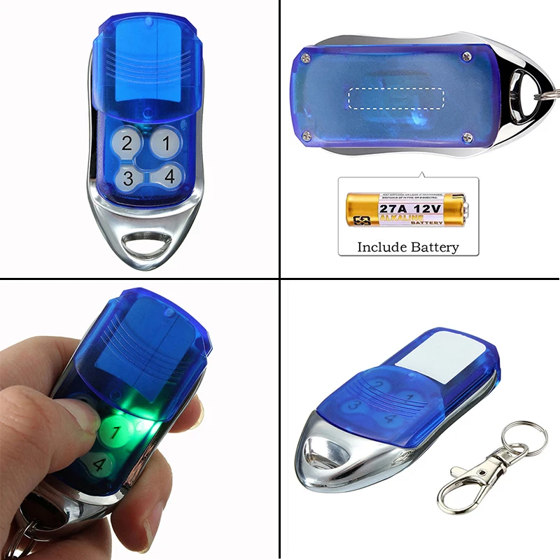 ATA PTX4 SecuraCode Garagem Porta Controle Remoto, 433.92MHz, Programação Rolling Code, ATA PTX-4