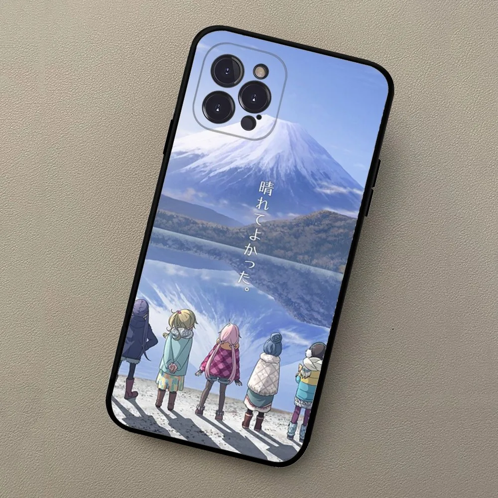 Laid Back Camp Pine Cone Shima Rin Nadeshiko-Yuru Camp Phone Case For iPhone 15 14 13 12 Mini 11 Pro XS Max X XR SE 6 7 8 Plus