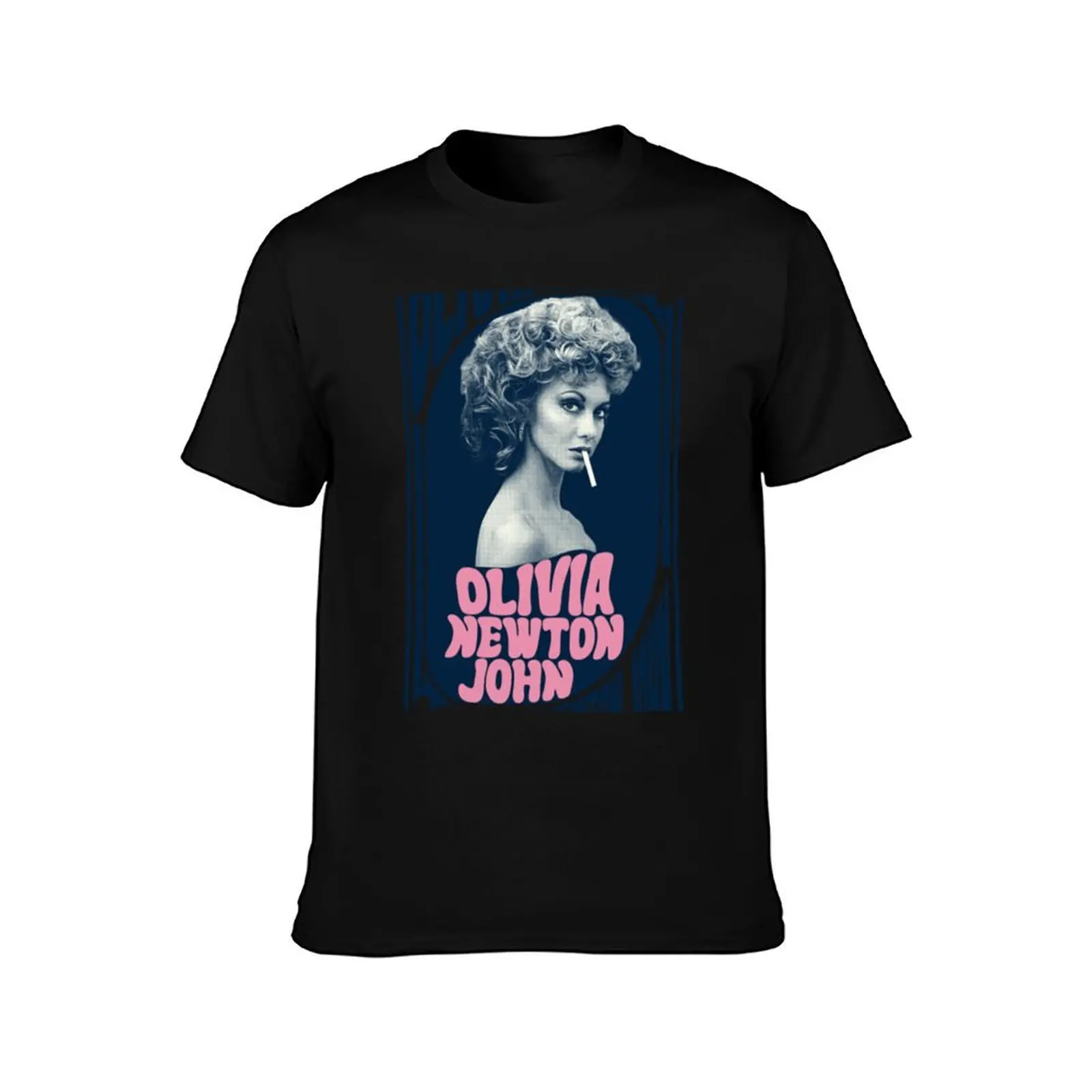 Olivia Newton John Sandy Dee Grease Vintage Style Design Fan Art Design T-Shirt Sports Casual Short Sleeve Cotton Tee T-Shirt